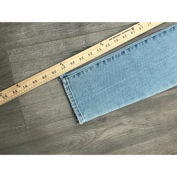 Pistola Womens Light Wash Blue Distressed Denim High Rise Straight Jeans Size 26 - Picture 7 of 7